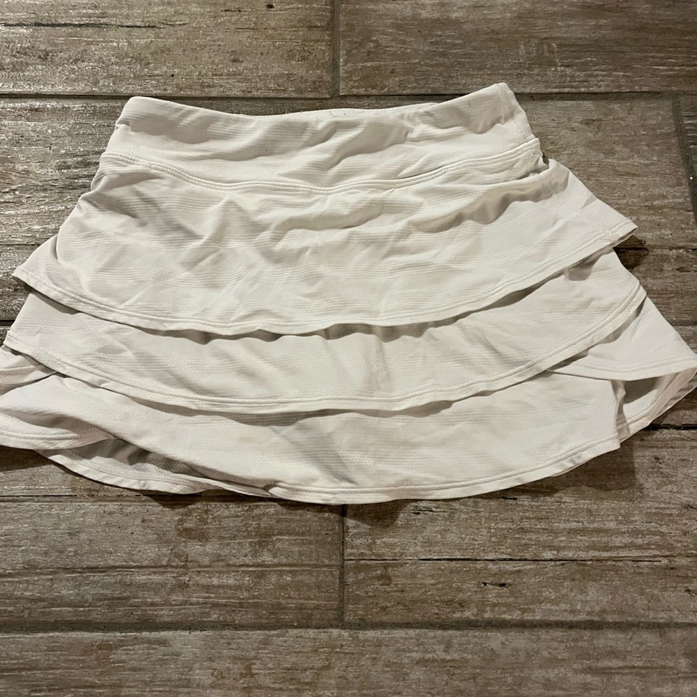 Athleta girl white tennis skirt